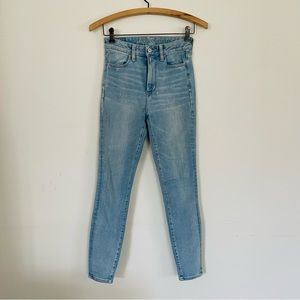 American Eagle Highest Rise Light Wash Jeans